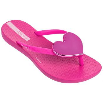 Ipanema Flip Flops Kids Maxi Heart Pink 356908MCL Ireland